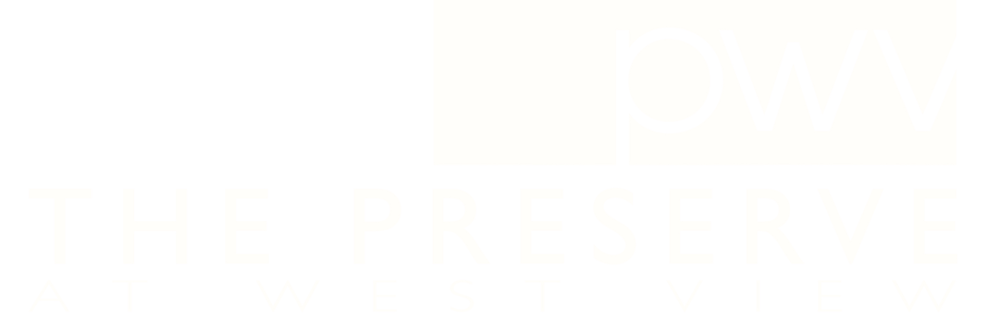 The Preserve at West View Logo - Footer, go to home