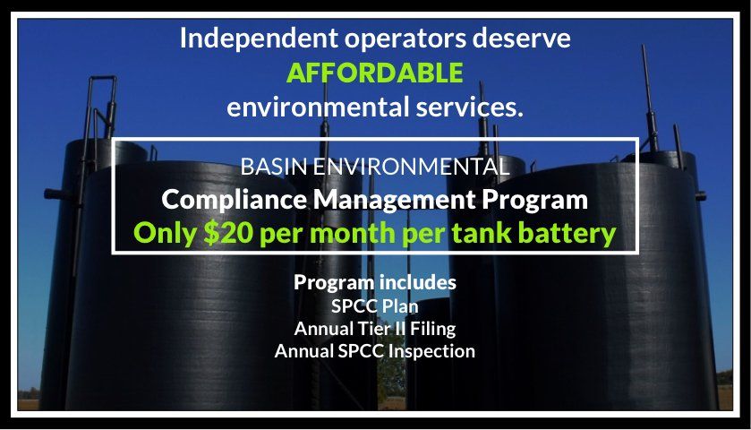 Site remediation, pit closure, and tank removal are all field services offered by Basin Environmental