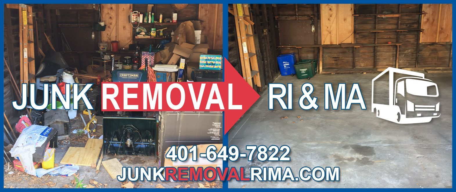 Junk removal and trash cleanout services in Rhode Island & Massachusetts by Junk Removal RI & MA