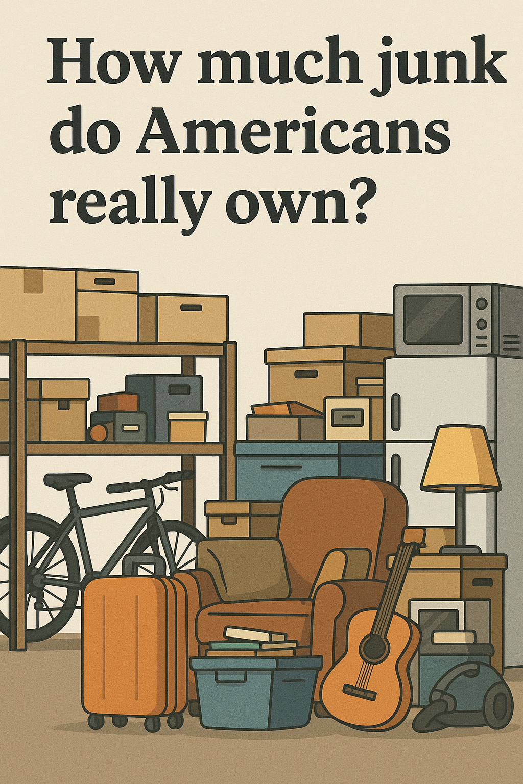 image title for blog post - how much junk do Americans really own?
