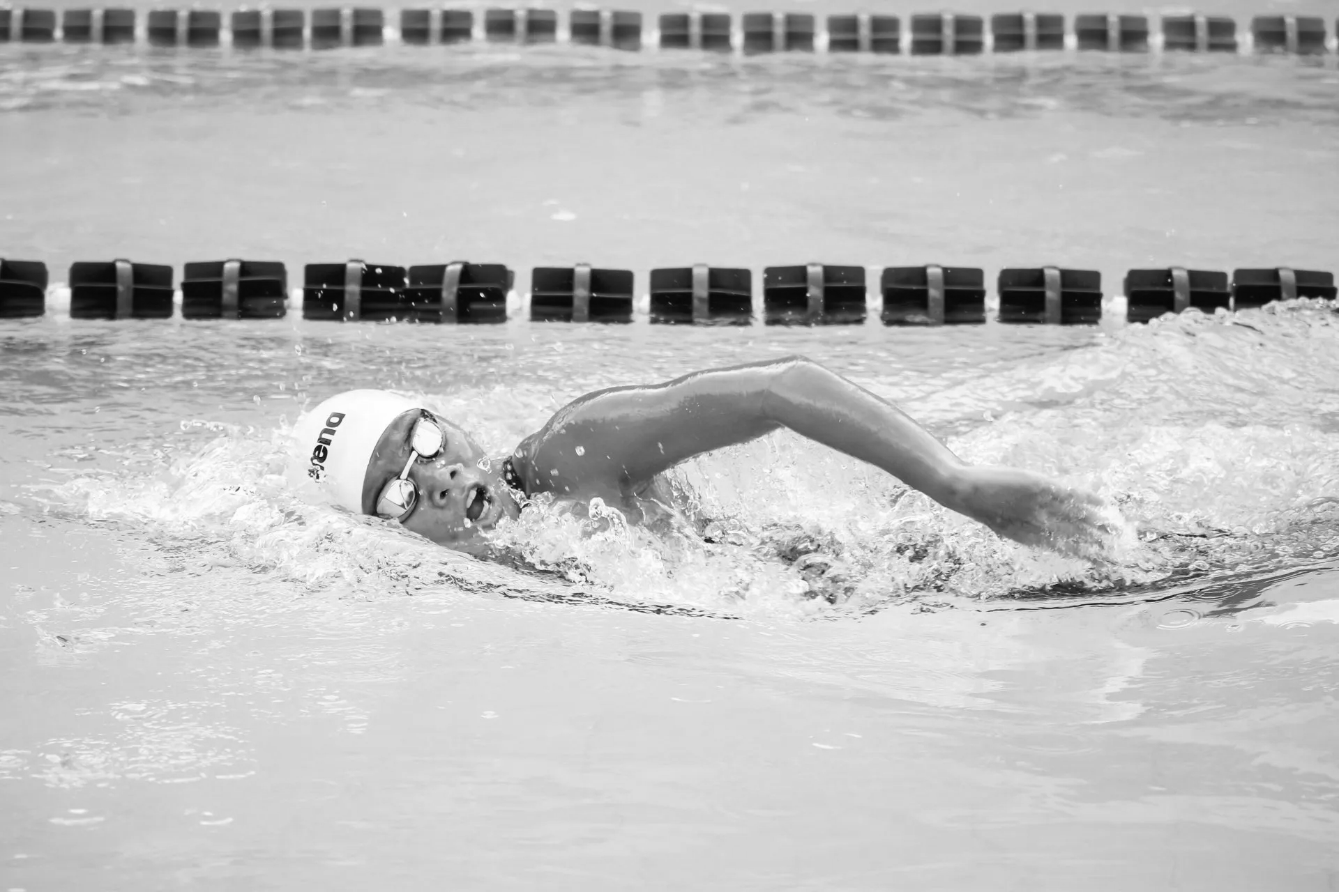 Swimmer in a pool