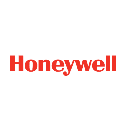Red Honeywell wordmark on a white background