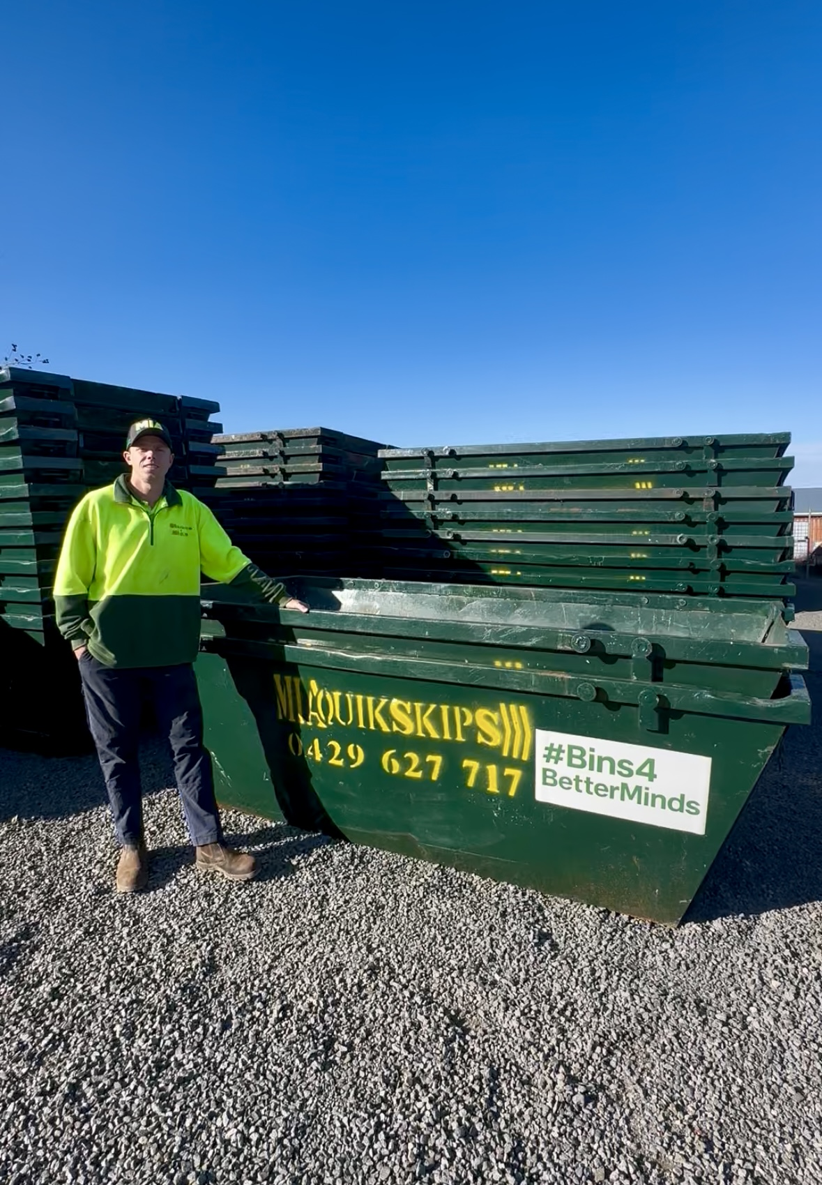 #bins for better minds- Supporting Youth Mental Health Through Skip Bin Hire in Griffith