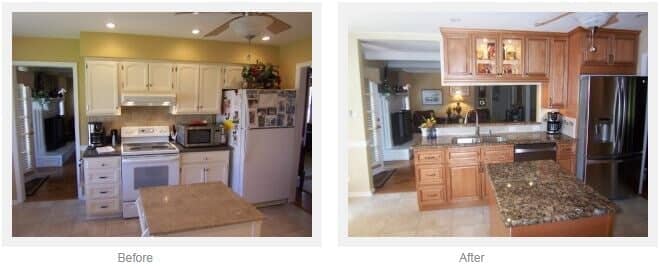Cabinets — Before and After Kitchen Renovation in Virginia Beach, VA