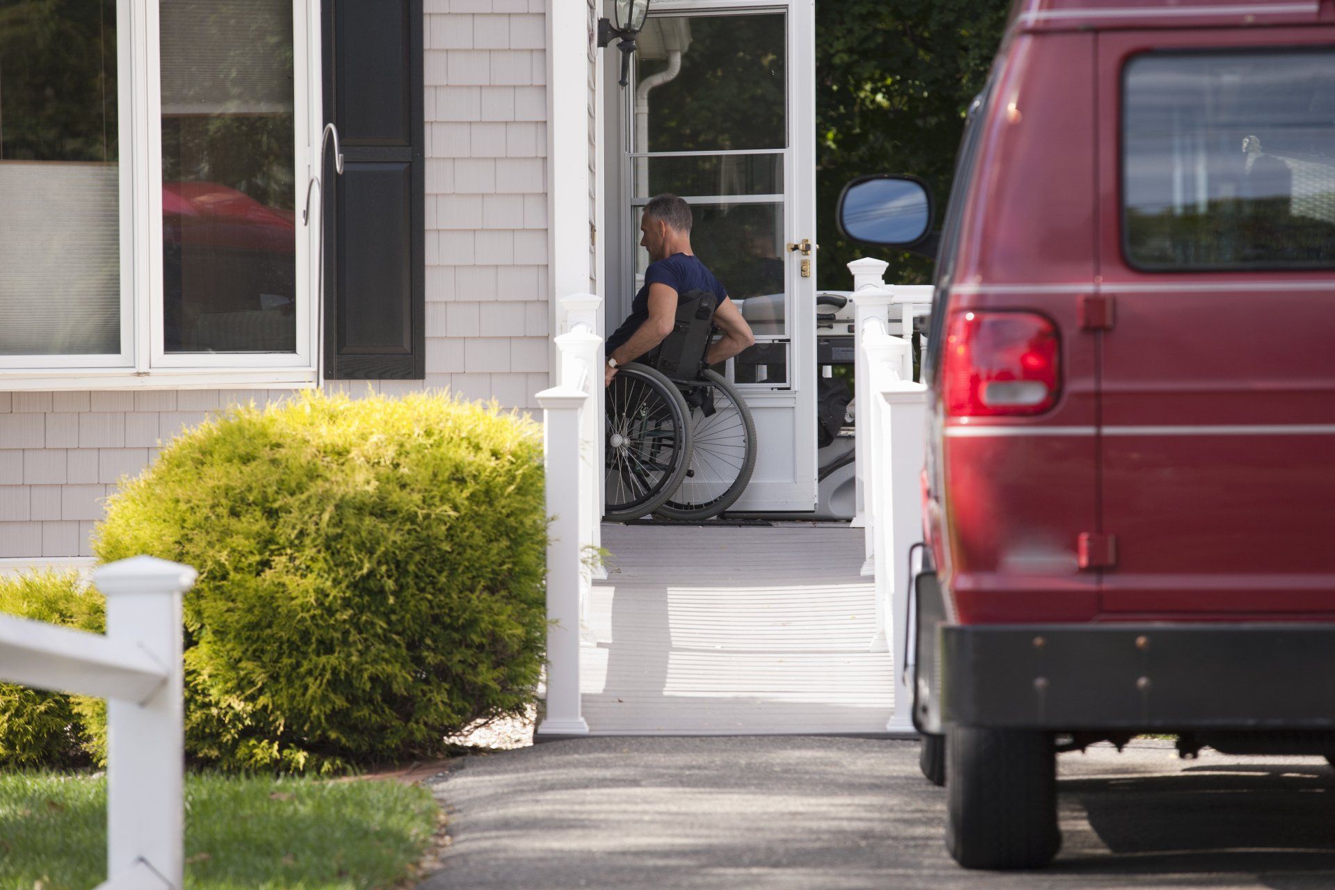 Daughter Assisting Her Father — Virginia Beach, VA — Marjos Complete Remodeling Service Inc