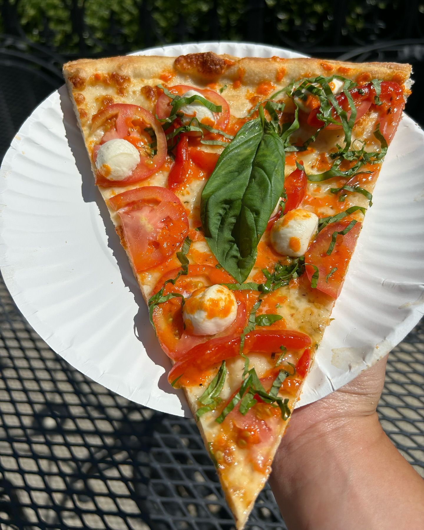 Caprese Pizza Slice