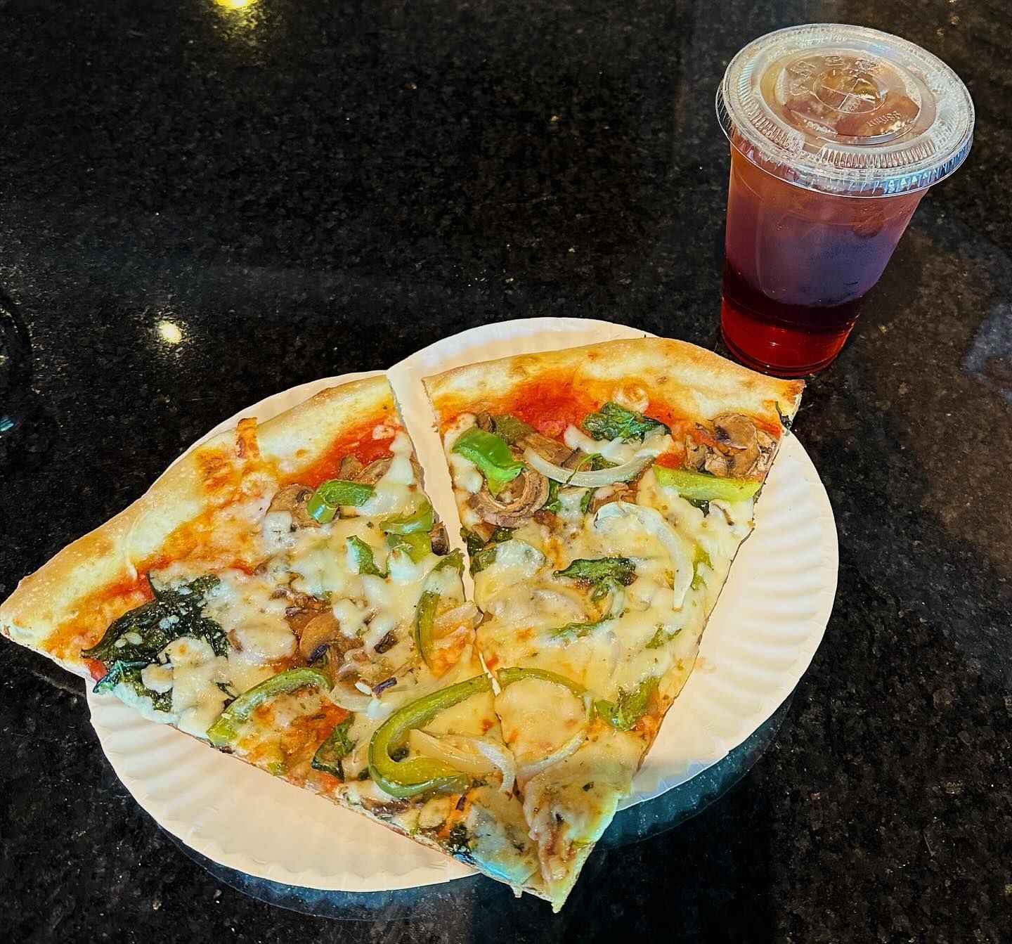 Veggie Slices and Soda