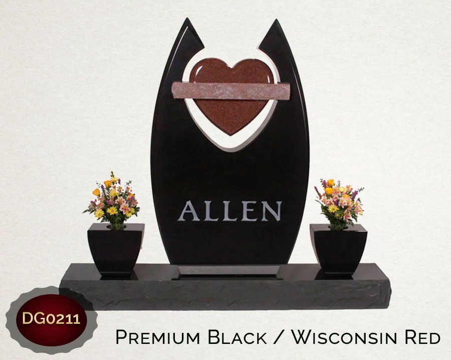 Allen Premium Black/Wisconsin Red — Billings, MT — Billings Monument Co.