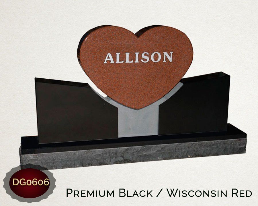 Allison Premium Black/Wisconsin Red — Billings, MT — Billings Monument Co.