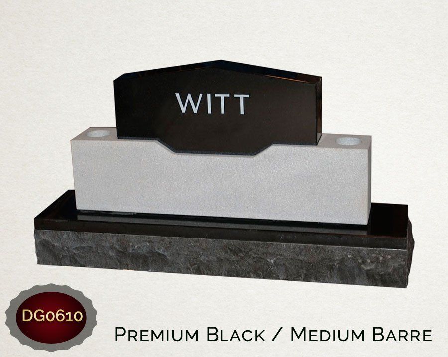 Witt Premium Black/Medium Barre — Billings, MT — Billings Monument Co.