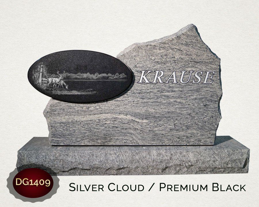 Krause Silver Cloud/Premium Black — Billings, MT — Billings Monument Co.
