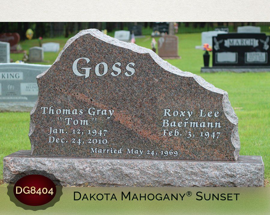 Goss Dakota Mahogany Sunset — Billings, MT — Billings Monument Co.