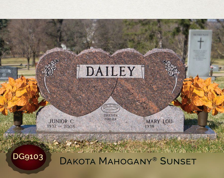 Dailey Dakota Mahogany Sunset — Billings, MT — Billings Monument Co.