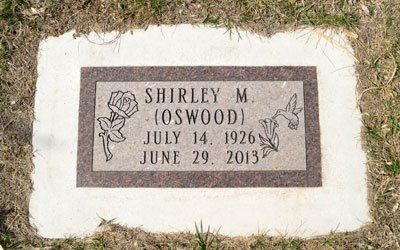 Shirley Monument — Billings, MT — Billings Monument Co.
