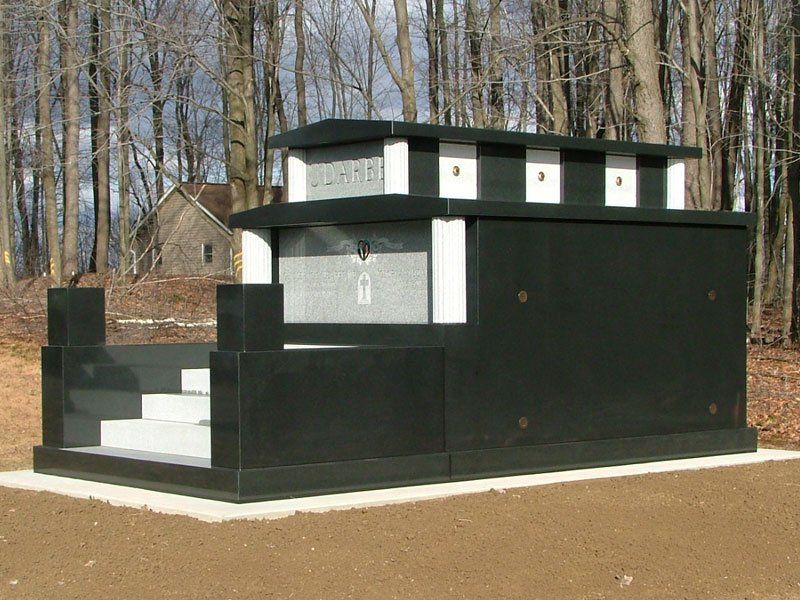 Black and White Mausoleum — Billings, MT — Billings Monument Co.