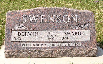 Swenson Grave Stone — Billings, MT — Billings Monument Co.