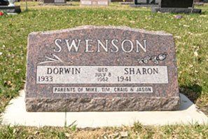 Swenson Monument — Billings, MT — Billings Monument Co.