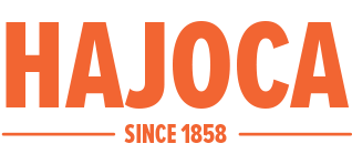 A logo for a company called hajoca since 1858