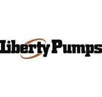 The logo for liberty pumps is on a white background.