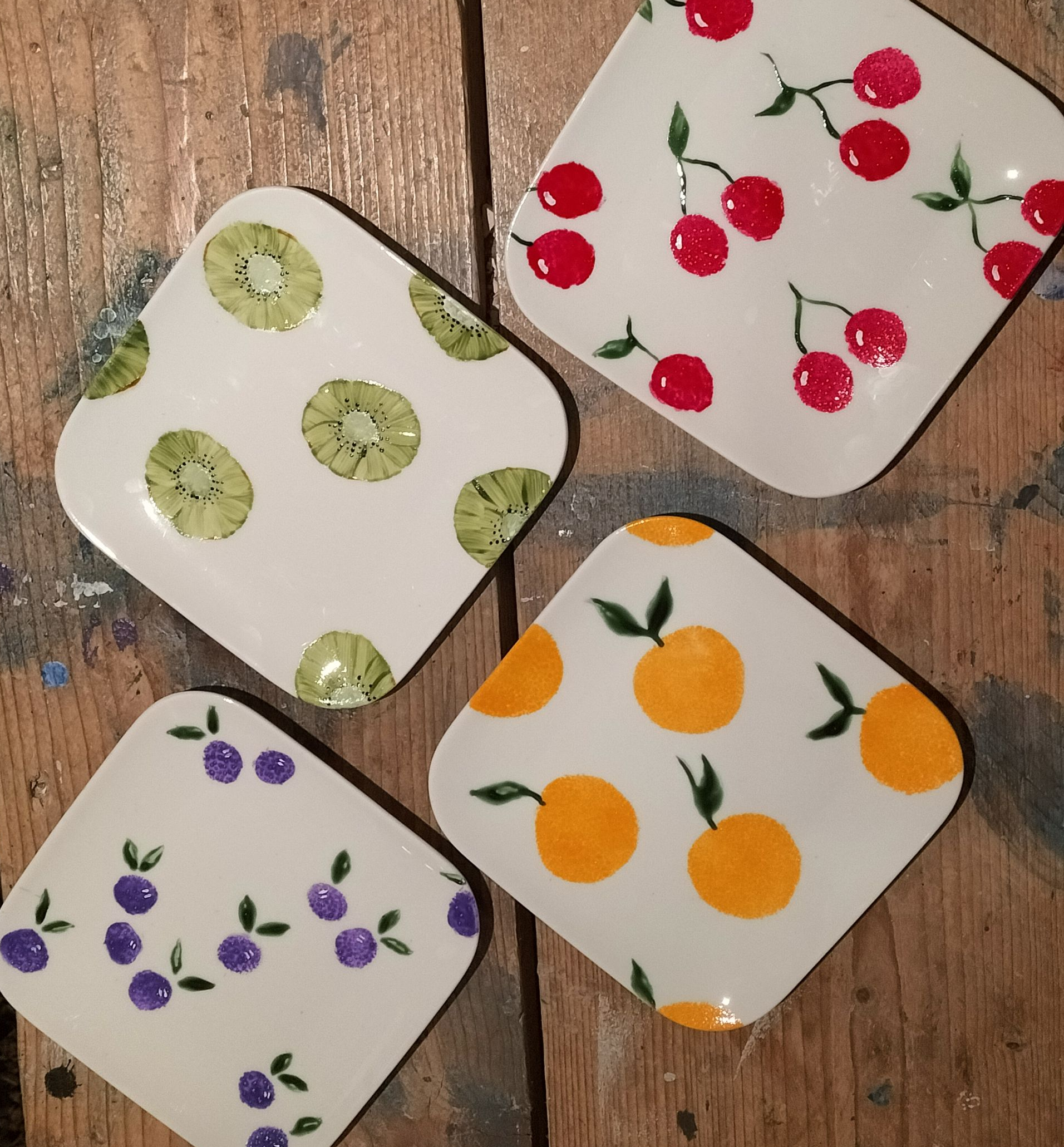 bonbon workshop met porselein beschilderen