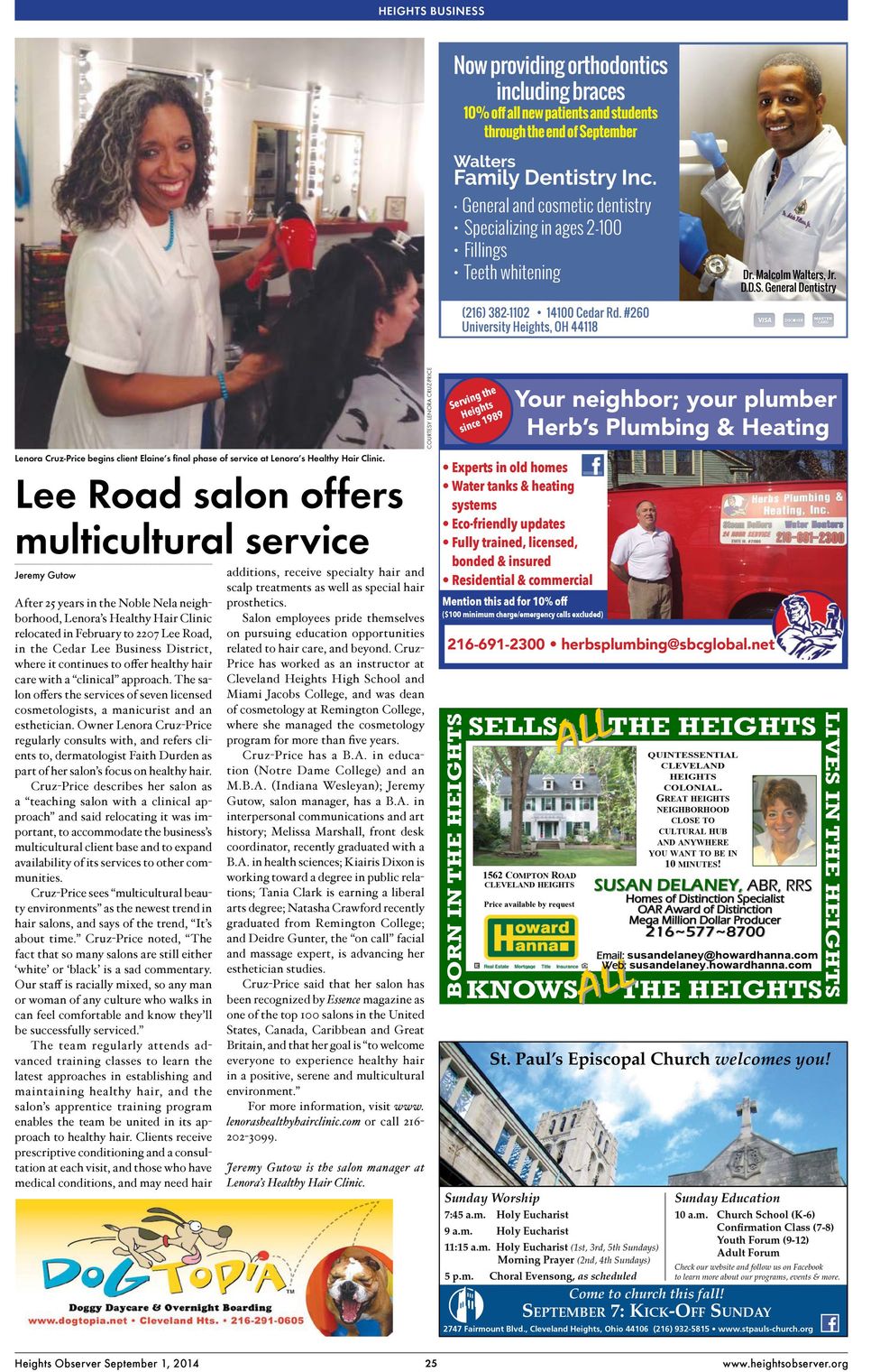 A newspaper article about lee road salon offers multicultural service