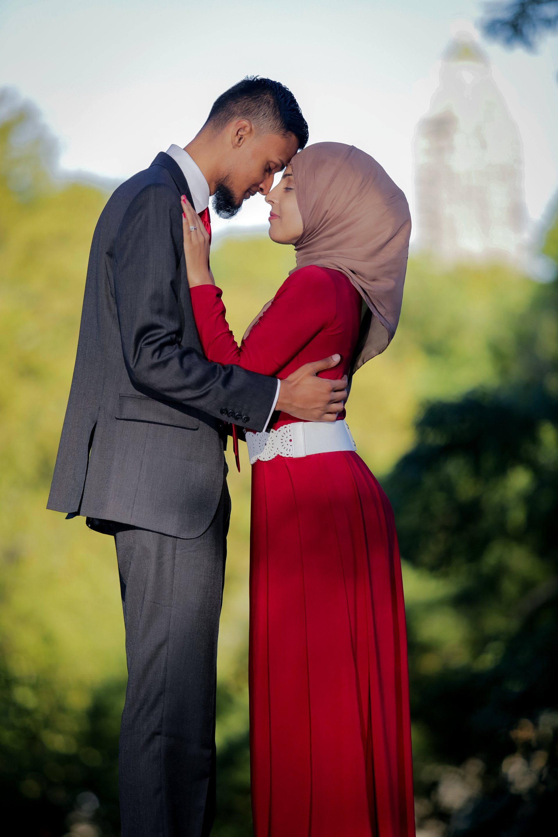 Muslim Engagement Photos | Hijab Muslim Engagement Shoot | Long Island NY Engagement Photographer | Outdoor Couples Shoot