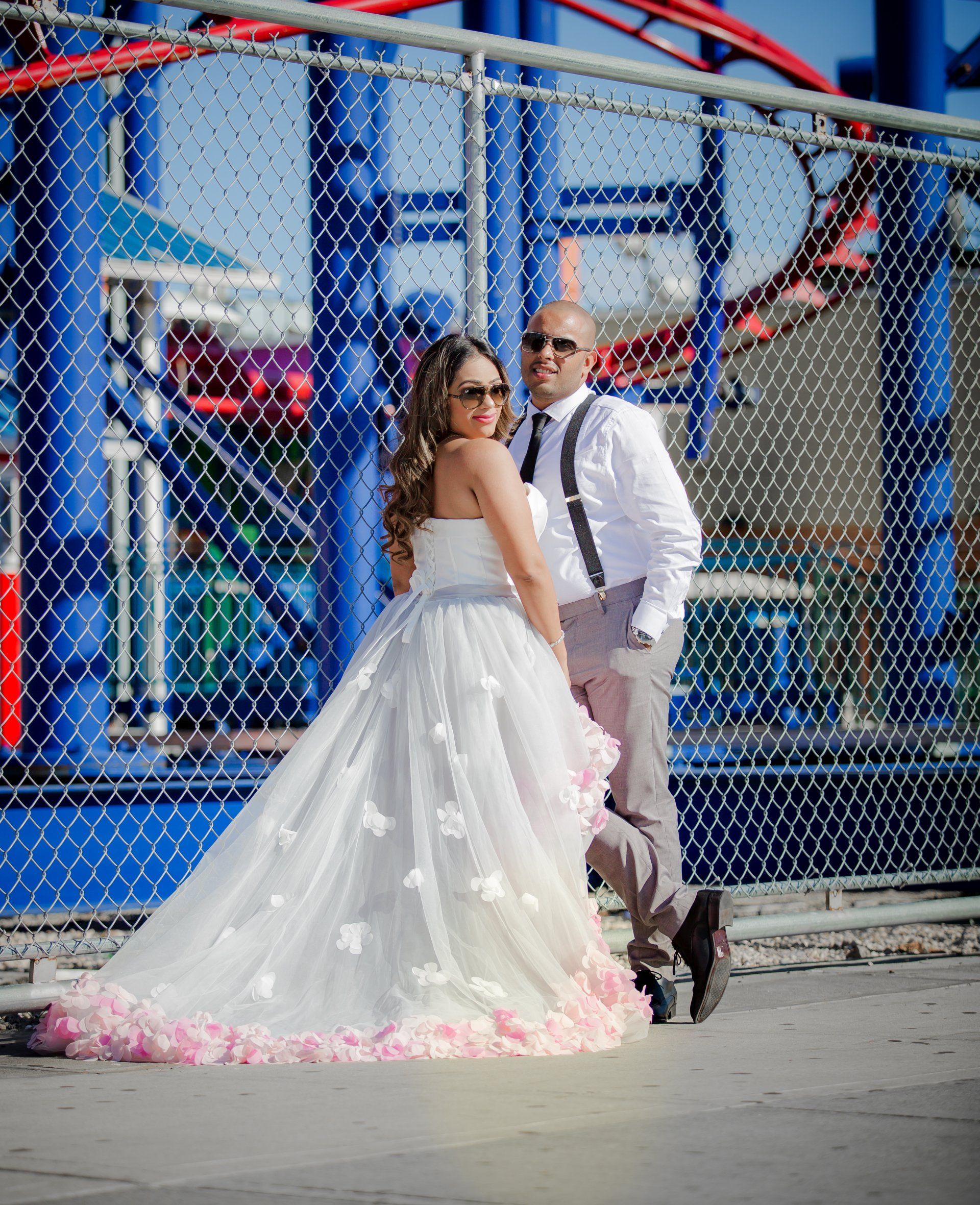 Coney Island Wedding Photographer NYC | Wedding Poses Photos | Best NYC Wedding Photographer