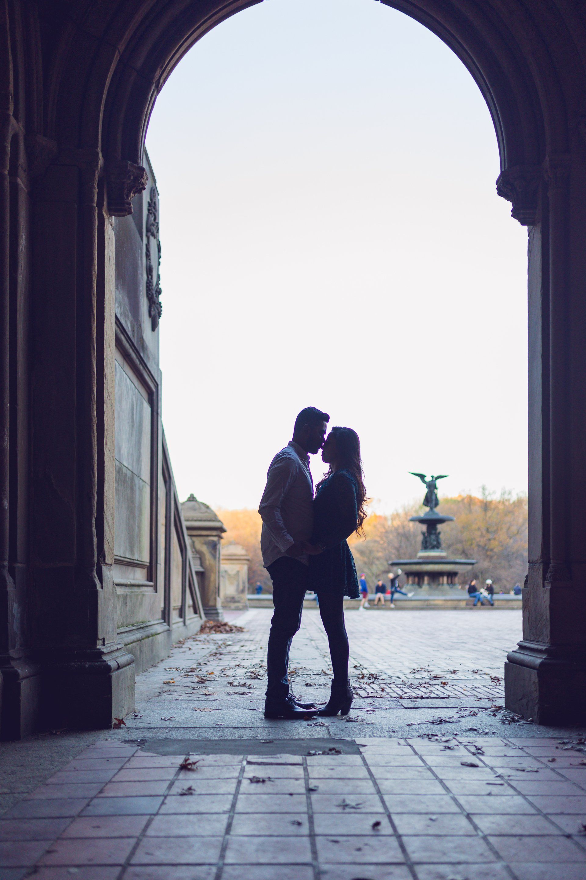 Outdoor Central Park Proposal Engagement Photos | Outdoor Central Park Proposal Engagement Shoot | Manhattan NYC Long Island NY Central Park Proposal Engagement Photographer | Central Park Outdoor Proposal Couples Shoot