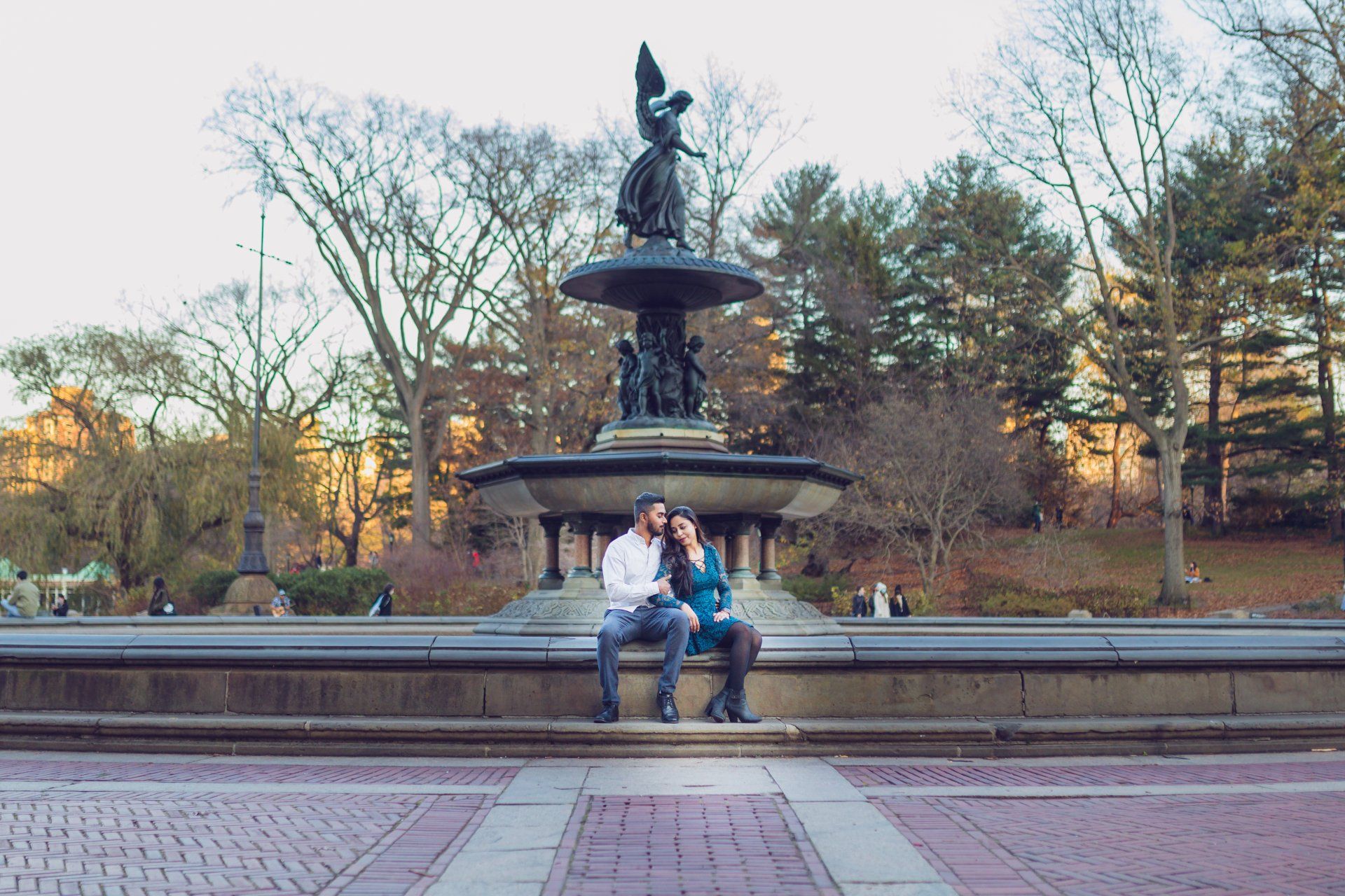 Outdoor Central Park Proposal Engagement Photos | Outdoor Central Park Proposal Engagement Shoot | Manhattan NYC Long Island NY Central Park Proposal Engagement Photographer | Central Park Outdoor Proposal Couples Shoot