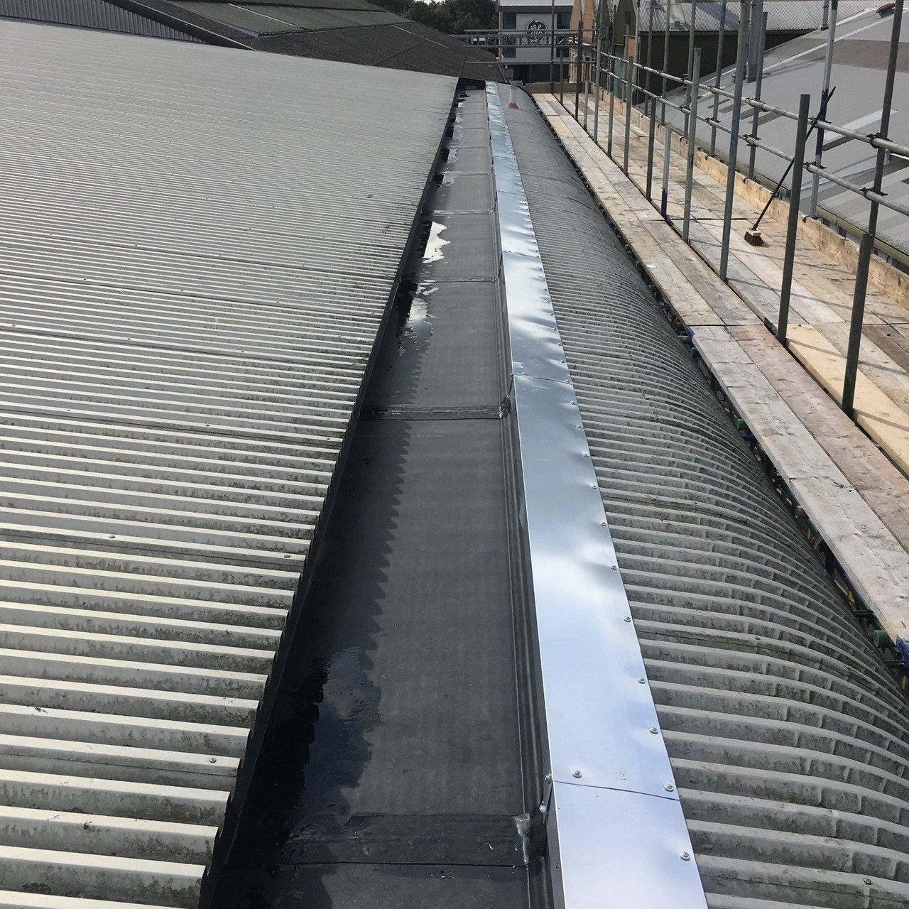 Gutter repair and maintenance services for commercial and industrial properties