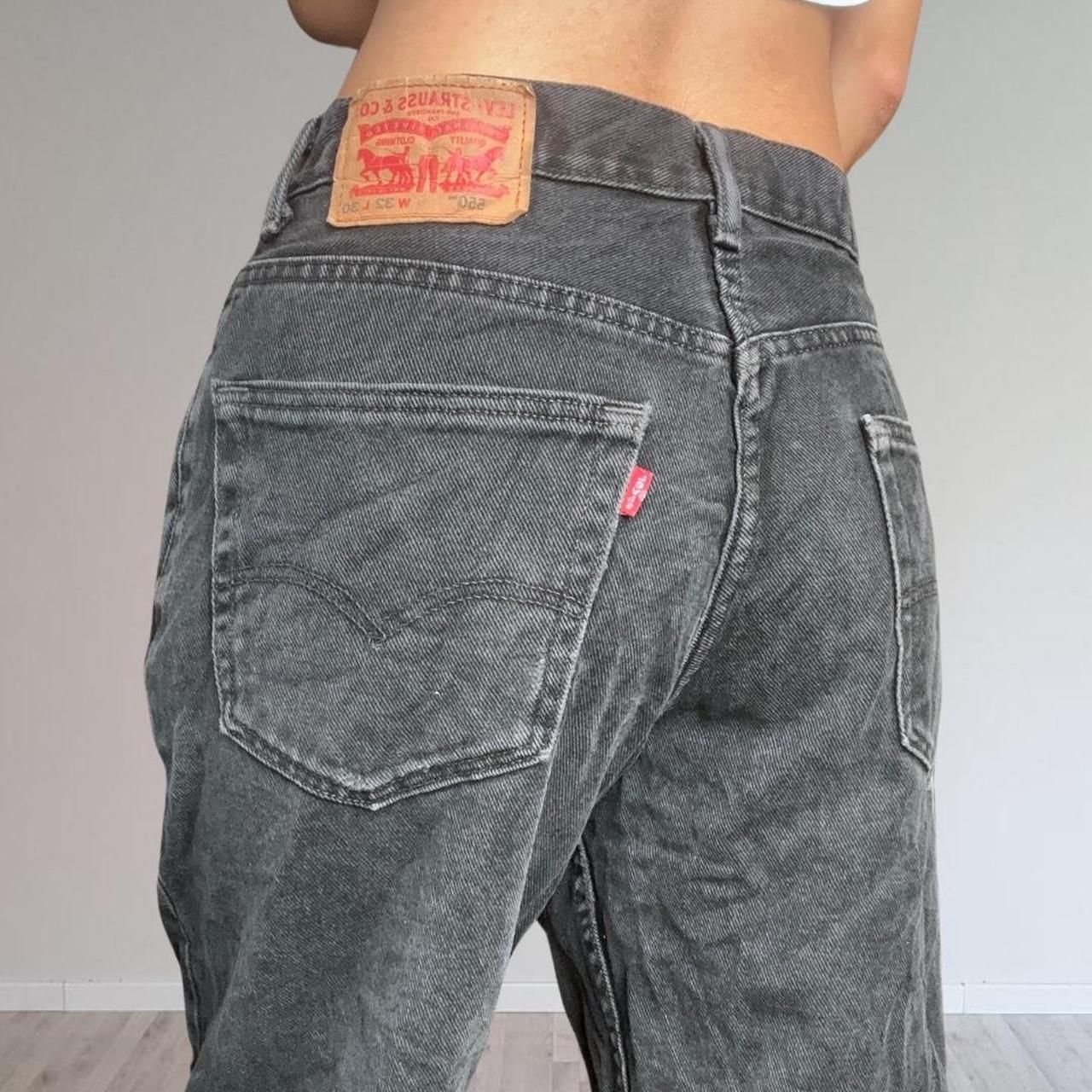 Levi's 550s black straight leg