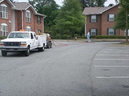 Before Parking Asphalt — Hillsborough, NC — Ace Asphalt