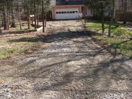 Before Private Road Asphalt — Hillsborough, NC — Ace Asphalt