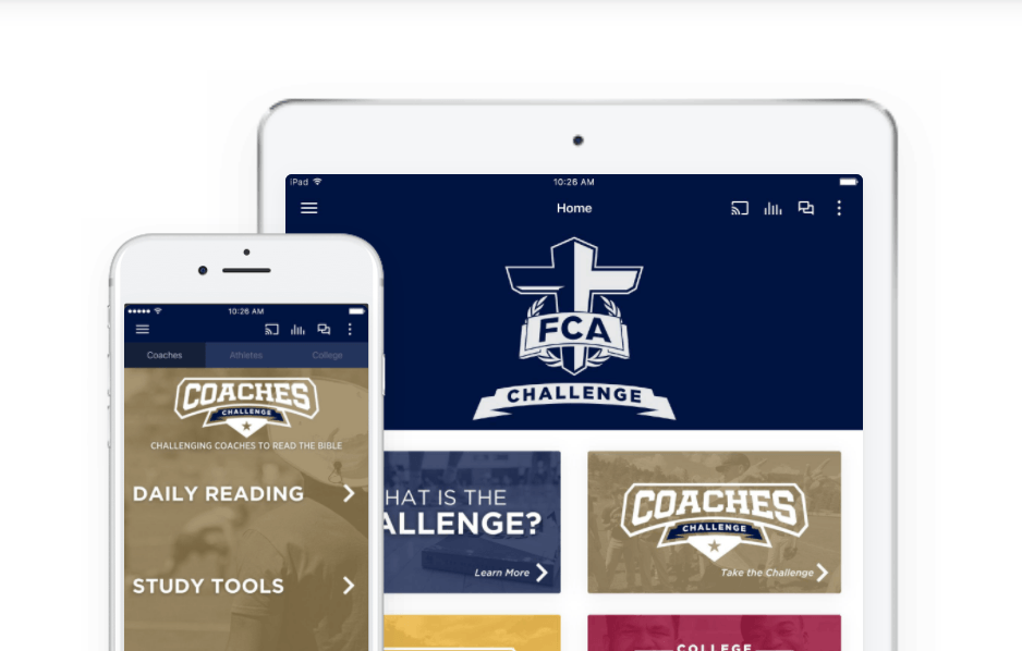 FCA Challenge App - coaches challege, college athlete challenge, athletes challenge