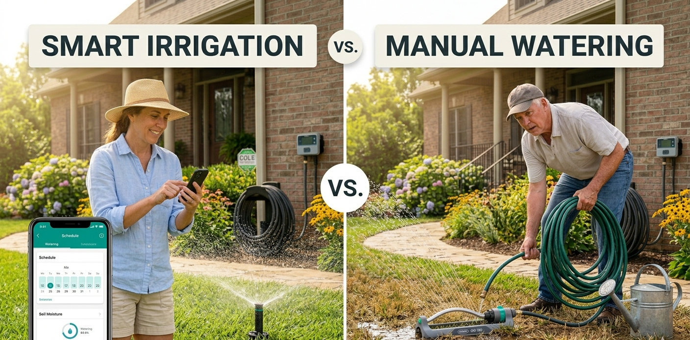 Smart Irrigation vs. Manual Watering: Which is Better for Tennessee Homes?