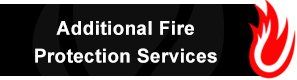 A black sign that says additional fire protection services