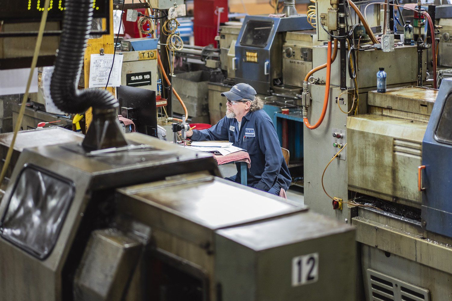 A RIMA Manufacturing Company team member working 