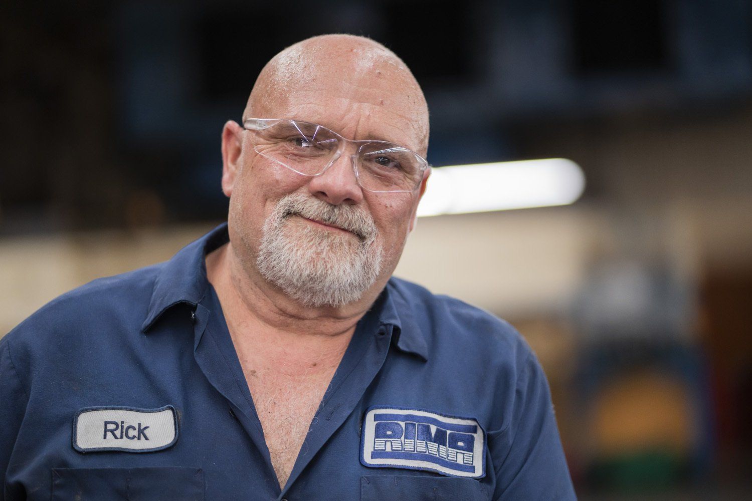 Rick, a RIMA Manufacturing Company team member, posing for the camera