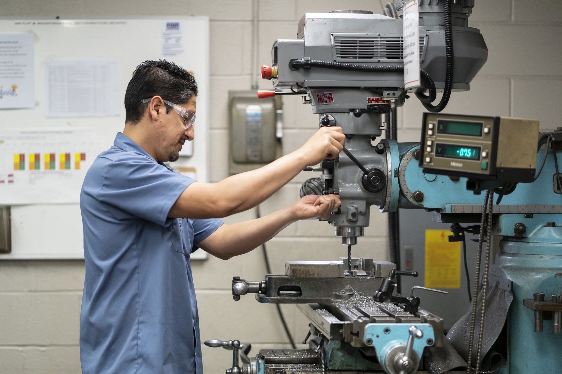 Man Working at RIMA Manufacturing Company in Hudson, MI