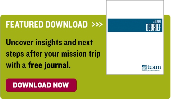 download mission trip debrief journal