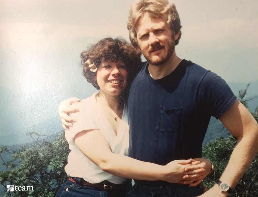 Steve and Cindy Thompson in 1979.
