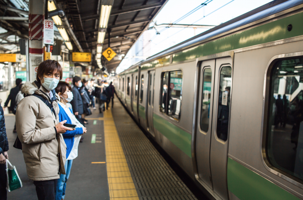 The train in Tokyo is the busiest train station in the world. Photo by TEAM