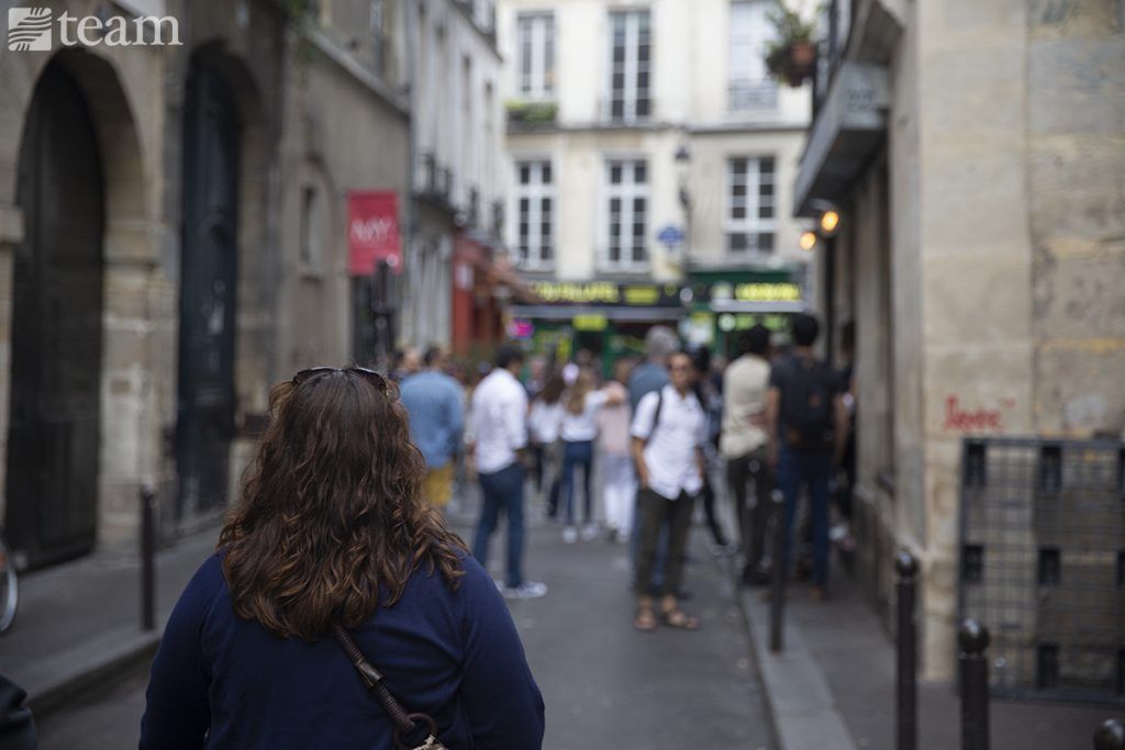 A woman in France looks to pass on the redemption