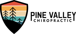 Pine Valley Chiropractic Shield Logo