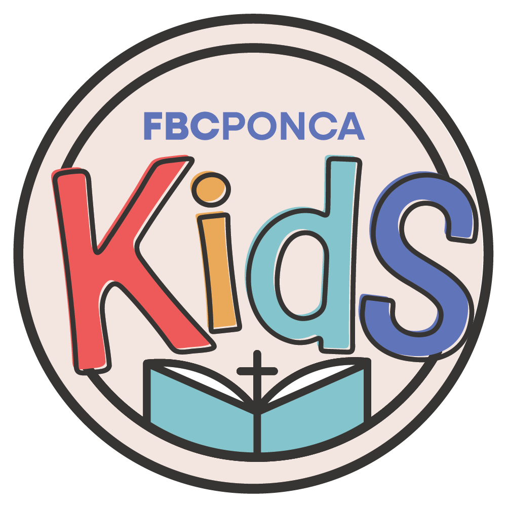 Logo for FBC Ponca Kids: colorful 