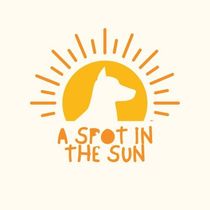 Logo: Silhouette of a dog inside a yellow sun with the text "A SPOT IN THE SUN" in orange.