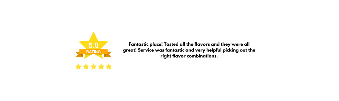 A white background with a yellow star and five stars.