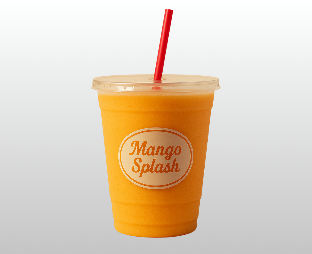 A cup of mango Smoothie