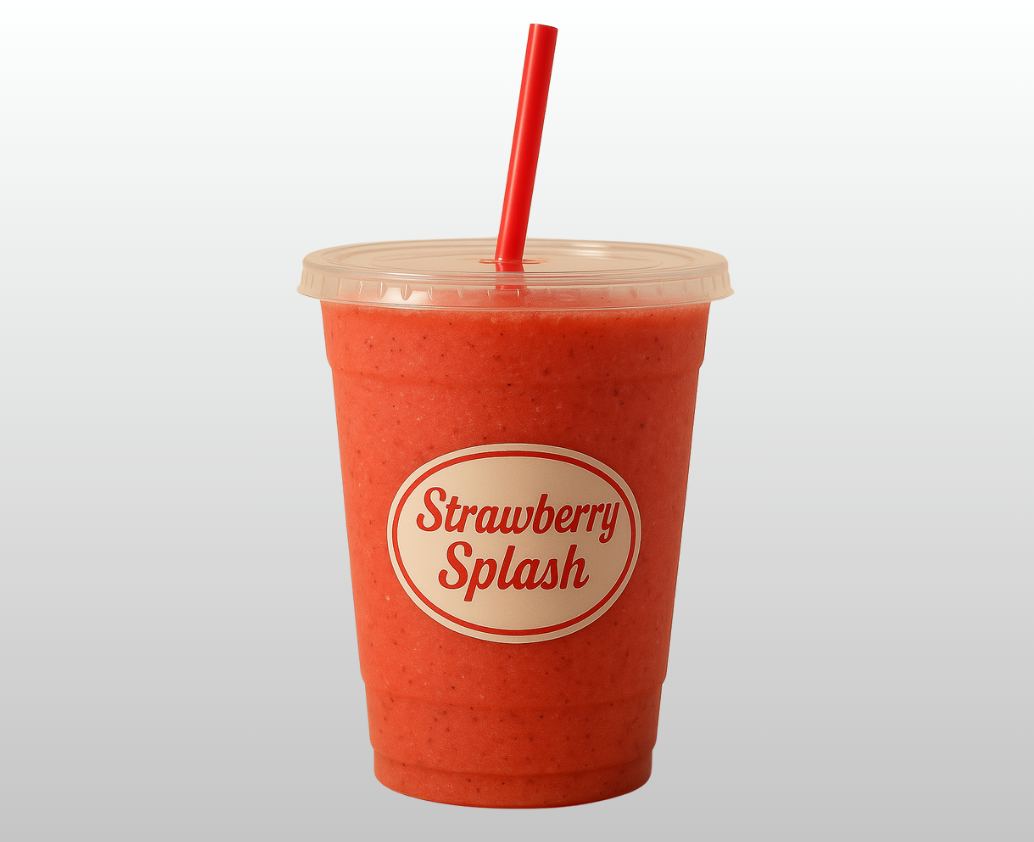 A strawberry smoothie