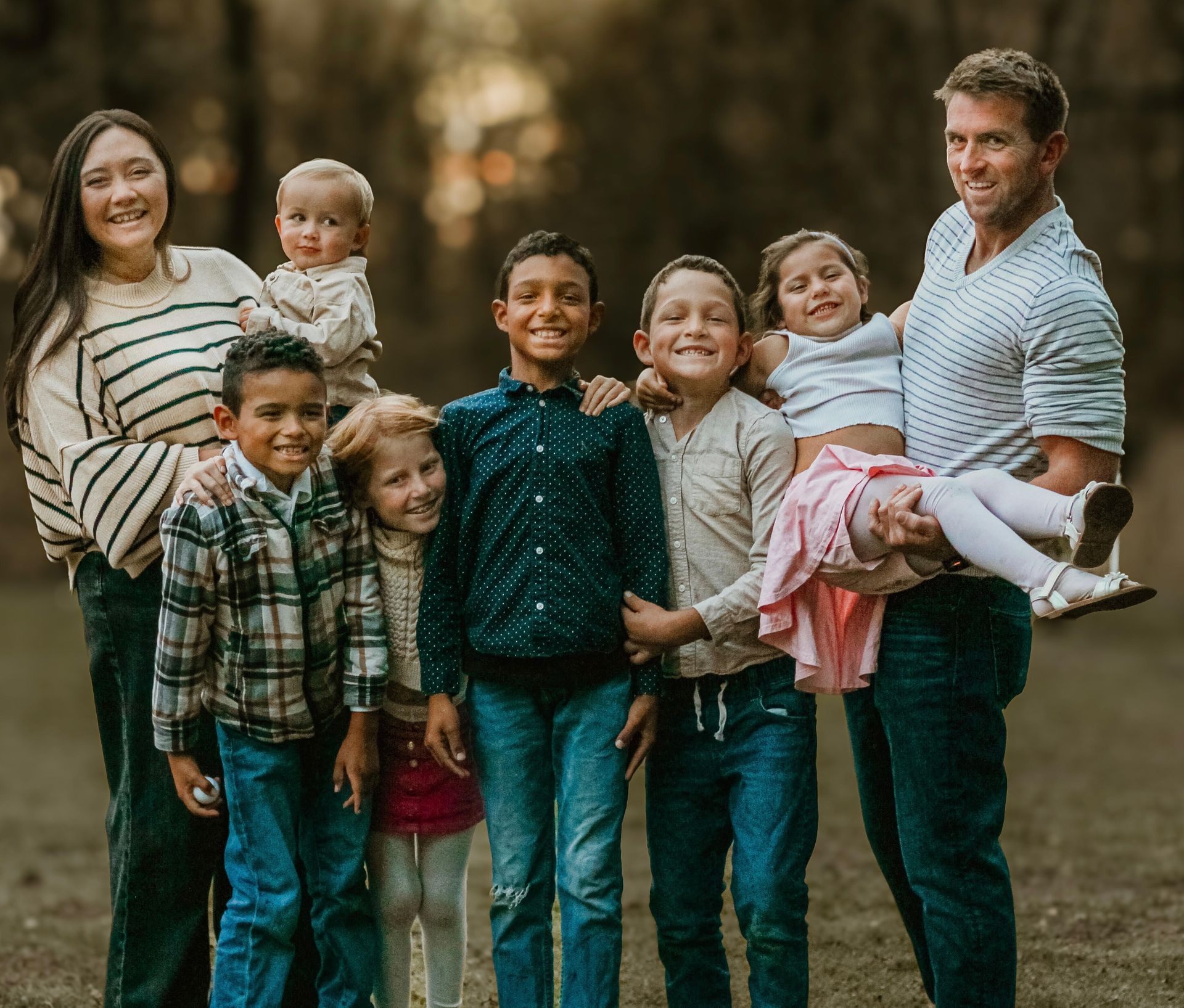 Rachel's beautiful blended family
